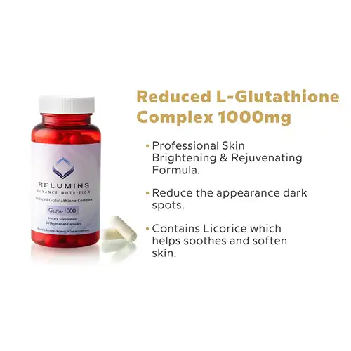 now glutathione 500 mg reviews Buy Relumins Advance Nutrition Gluta-1000 | 60 Capsules in KSA | Best Price  Online | Pay via Card, Tabby or Tamara