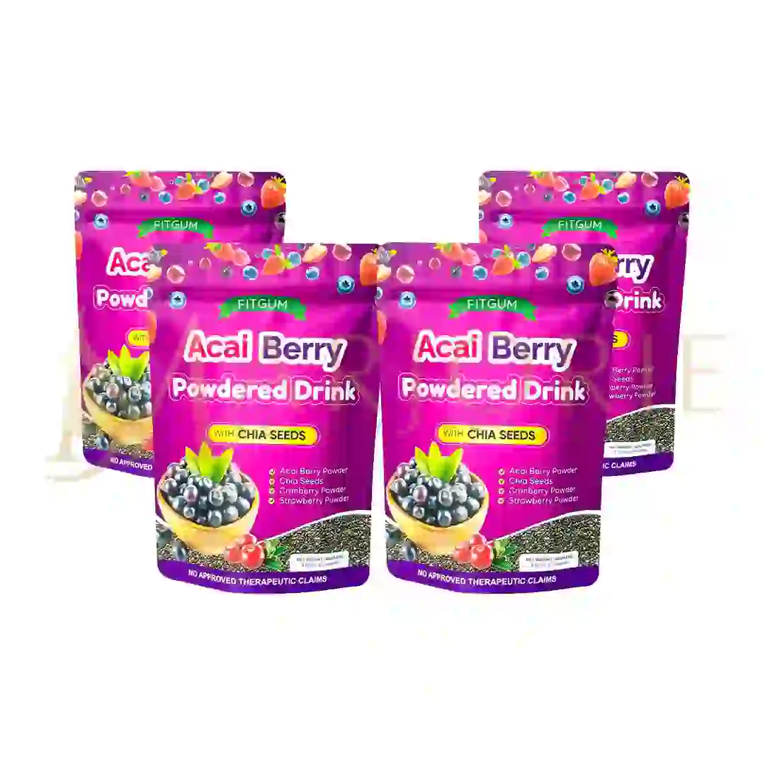 Buy Fitgum Acai Berry Drink - 4 Packs in UAE | Best Price Online | Pay via Card or COD